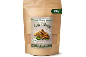 Biojoy Ekologiskt Bourbon-vaniljpulver, Madagaskar, mjölk, mjukglass, 500 g | Äkta vaniljstänger, malda, idealiska för bakning, utan tillsatt socker, Vanilla planifolia L.