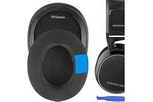 Geekria Cooling Gel-Infused Cloth Cuscinetti Auricolari di Ricambio per SteelSeries Arctis 3 Arctis 5 Arctis 7 Arctis 9X Arctis PRO Headphone, Cuffie Cuscino Sostitutivi