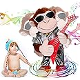 SWTOIPIG Dancing Monkey Plush Toy, Stuffed Toys, Dancing Singing, Body Shaking, and Guitar Shaking, One Button Control, Children's Education Toys, Musical Intelligence Development