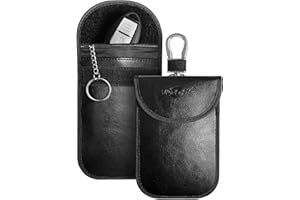 MONOJOY 2 X Car Key Signal Blocker Pouch, Faraday Bag for Car Keys, RFID Key Pouch, Keyless Signal Blocking Key Case, Anti-Theft Remote Entry Smart Fobs Protection