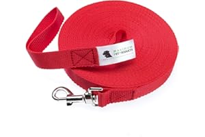 Maximum Pet Products Dog Training Lead (50ft/15m, Red)