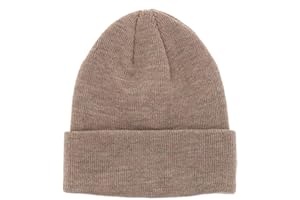 SHIPITNOW Berretto Uomo o Donna Tinta Unita - Cappello Invernali a Maglia Basic Senza Pompon - 100% Acrilico - Modello Semplice e Classico Senza Marca - Taglia Unica