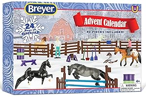 Breyer Horses 2023 Holiday Collection | Advent Calendar - Horse Play Set | 35 Hidden Treasures | 7 Horses, 2 Foals, 1 Unicorn | Model #700728