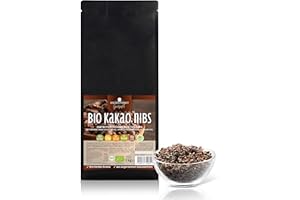 ‎GOLDEN PEANUT GOLDEN PEANUT Gourmet Kakao Nibs BIO 1 kg, reine Kakaonibs der Edelsorte Criollo aus Peru, gebrochene Kakaobohnen, roh, vegan, Bio