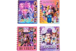 CIYIN Kpop Demon Cuaderno y bolígrafos, bonito bolígrafo Anime Hunters (• 10 blocs de notas de bolsillo (24 páginas)