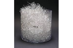 Luxtor - Lametta Engelshaar - 50 Gramm - Silber Christbaumschmuck Engelhaar Lamettahair im Beutel