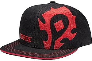 JINX World of Warcraft Horde Pledge Snap Back Hat - Adults, Unisex, Red/Black