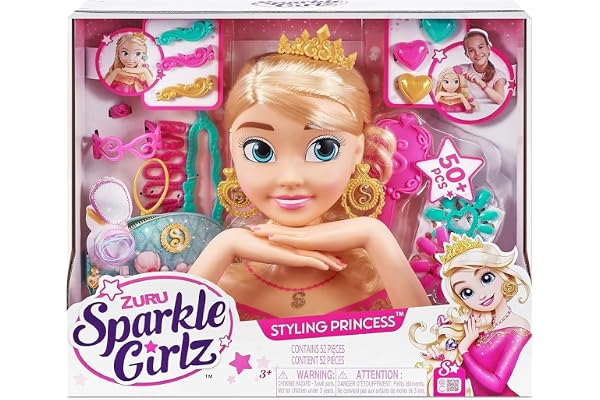 ZURU - Sparkle Girlz - Tete A COIFFER - avec 28 Accessoires - 10025