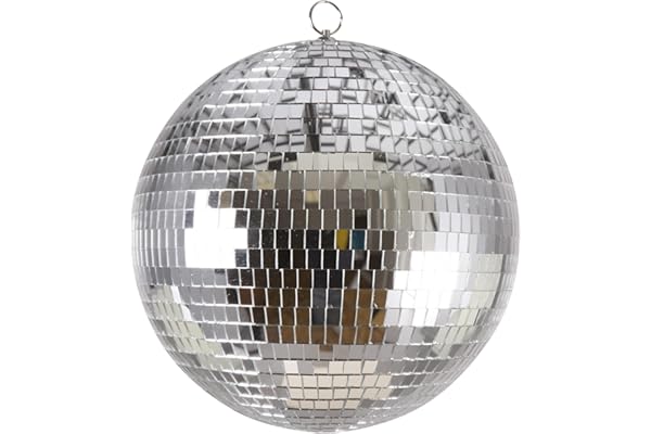 P’TIT Clown - 71198 - Boule à Facettes Ø 30 cm - Décoration Disco & Soirées Années 70/80 - Ambiance Festive pour Fête, Carnaval, Nouvel an, Soirée à Thème