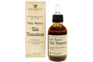ERBECEDARIO Dolce Natura Tilia Tomentosa Sciroppo Bambini, Integratore Calmante Naturale per Bambini Riduce agitazione e stress favorendo Rilassamento e Sonno, Gocce Per Dormire Bambini 1 Flacone 50ml