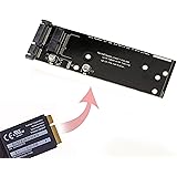 KALEA-INFORMATIQUE Adapter SATA für SSD Mac Pro Retina 7+17 8+18 Pins (Jahr 2012) PA5025G A1398 MC975 MC976 MD224 MD223 MD231
