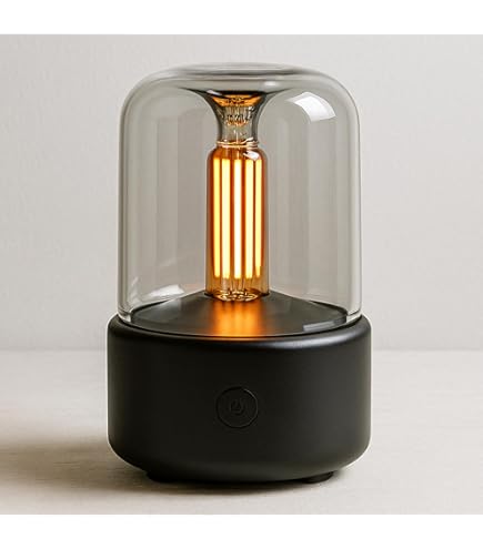 MARZIUS Air Flame Aroma Volcano Vuur Diffuser Voor Essentiële Olie Luchtbevochtiger 7 Kleur Nachtlampje Aromatherapie Ultrasone Koele Verneveling Diffuser voor Thuis, Slaapkamer, Yoga, Kantoor (Wit