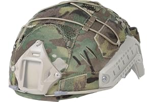 IDOGEAR Custodia tattica per casco con custodia per batteria per cuffie M/L/XL Fast PJ BJ MH Kit contrappesi