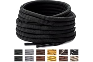 Stepace Lacci per Scarpe Rotondi [2 Paia] Stringhe Scarpe Robuste e Resistenti per Scarpe da Trekking e Scarpe da Scarponi Montagna