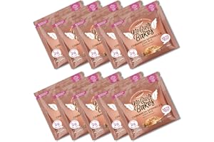 No Guilt Bakes Keto Cake Bites (Cinnamon Swirl, 10 Packets) - Gluten Free & No Sugar Added, Healthy Diabetic, Dessert, Keto Diet Snack - Packaging May Vary