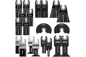 ANTLER BLADES QAB20CBB - Sierra oscilante para sierra de asta, multiherramienta, compatible con Dewalt Stanley Worx, suministrado en un contenedor de almacenamiento irrompible