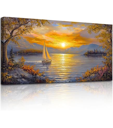 ConBlom Set di Stampe da Parete Quadri Moderni Spiaggia e mare, 3 Pezzi Premium ConBlom Set di Stampe da Parete Quadri Moderni Spiaggia e mare, 3 Pezzi Premium