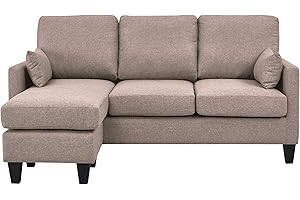 Astan Hogar Sofá Cama 3 Plazas con Chaise Longe, Tapizado Tela, Modelo Lena AH-AR40700AR