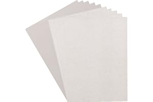 VAESSEN CREATIVE Florence Papier cartonné (216 g/m²) et pailleté (250 g/m²), argenté, A4, 10 feuilles, pour scrapbooking, fabrication de cartes, matrices découpe autres travaux manuels en papier, 800208-001