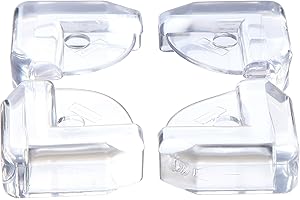 Dreambaby G134 Paraspigoli per Tavoli e Mensole In Vetro, 4 Pezzi, Bianco