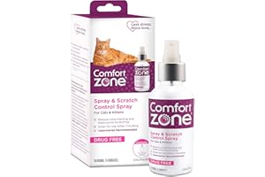 COMFORT ZONE Scratch Deterrent and Cat Calming Spray, Value Size, 118 mL or 4 oz