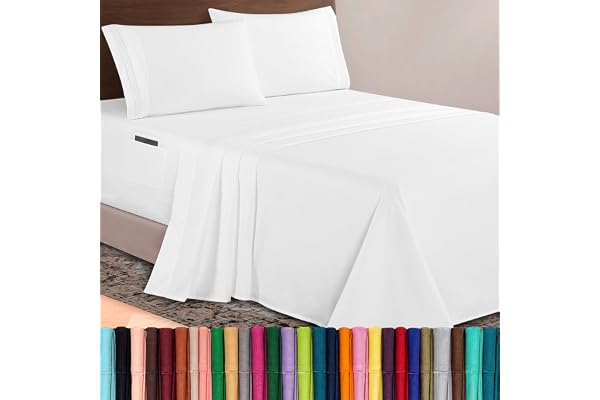 Elegant komfort lyxig 1 500 premium hotellkvalitet mikrofiber 4-delat lakanset 45 cm djup – extra djupa fickark – ultramjuka