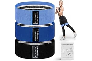 MERCURYAL Lot de 3 bandes élastiques de musculation - Bandes élastiques de fitness antidérapantes - Bandes élastiques de musculation