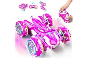 Braxel Macchina Telecomandata, Spider Giocattolo Macchinina Radiocomandata 4WD Auto RC, Giochi Bambina 3 4 5-8 Anni Regalo Bambina 3 4 5 6-10 Anni