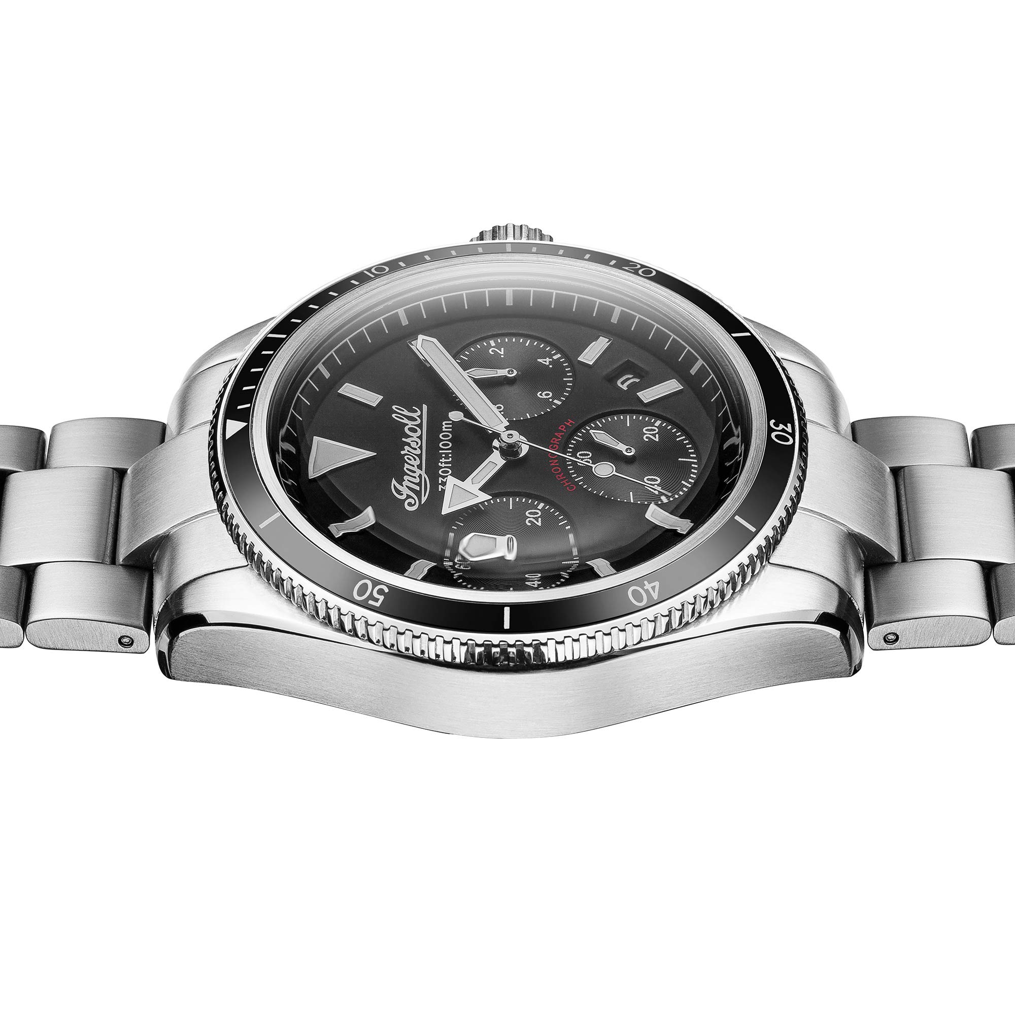 Ingersoll The Scovill Gents Quartz Chronograph Watch I06201 with a Stainless Steel case and Stainless Steel Bracelet – Bild 3