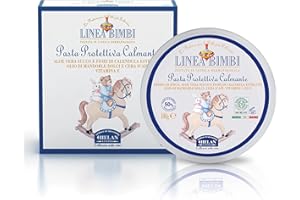 Helan, Linea Bimbi Bio, Pasta Protettiva Calmante, Crema Cambio Pannolino contro Arrossamento e Irritazioni - Idratante, Lenitiva con Aloe Vera, Cera D'Api, Vitamina C ed E, Fiori di Calendula, 100 gr
