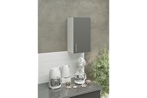 JD Greta Kitchen Wall Cabinet – 400mm – Mounted Upper Kitchen Unit Grey
