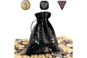 BYHOO 120 piezas de monedas DND de metal plateado y cobre para fichas DND, accesorios DND para jugadores de juegos de mesa DND, monedas falsas de ojos coloridos para juegos de mesa de cosplay