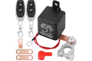 MATA1 Battery Disconnect Switch - Anti-Theft Remote Car Battery Switch - Top Mount - 200 amp, 12 V - Automatic Cut Off Kill Switch