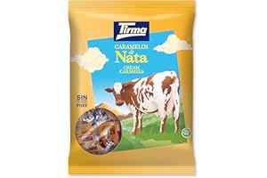 Tirma Caramelos de Nata | Caramelos Blandos de Nata | Caramelos sin Gluten | Bolsa de Caramelos de Nata Blandos | Envasados Individualmente | 125 g