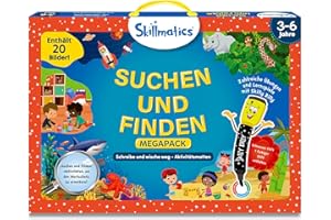 Skillmatics - Educational Game - Search and Find Mega Pack, Reusable Activity Mats with 2 Whiteboard Markers, Gift Suitable for Age Group 3 to 6