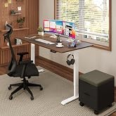 Ofisimi Uprise Comfort &Ccedil;ift Motorlu Y&uuml;kseklik Ayarlı Masa (72&ndash;121 cm) - Beyaz (Beyaz Ayak/Ceviz Tabla, 180x80 cm)