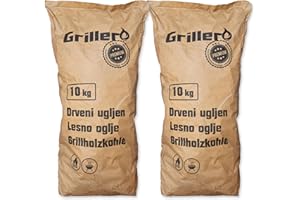 20kg Reine Buchen Holzkohle BBQ Restaurant-Qualität Premium Kohle extra große Stücke Steakhouse Charcoal geeignet für sämtliche Holzkohlegrills, Kugelgrills, Smoker | Energie Kienbacher (20kg)