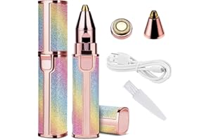 TRICO HAIR ITALY Nuovo Epilatore Viso Pelli Sensibili USB Ricaricabile Depilatore Di Precisione Portatile A Penna Unisex Togli Peli Corpo, Peluria Facciale, Sopracciglia, Baffetti Mento Rasoio Elettrico Con Luce Led