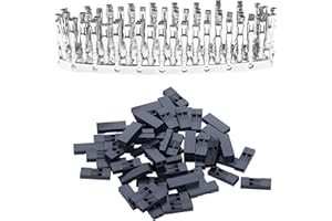 Pzsmocn 50 Sets per Dupont 2,54 mm Passo 2 Pin Femmina Adattatore Connettore Cavo Accessori. 150 Pezzi 2,54 mm Pitch 2 Pin Adattatore Femmina Terminale Presa a Conchiglia, Kit Pin a Crimpare.