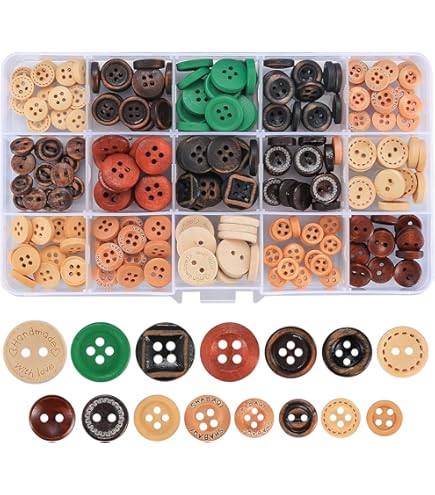 180 stuks kleurrijke knopen, 20 mm, 12 kleuren, hars, ronde knoppen met opbergdoos, grote knoppen voor doe-het-zelf knutselen, naaien, scrapbooking en decoreren