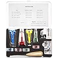 Fabric Bias Tape Maker Set of 4 Sizes 6mm/12mm/18mm/25mm Sewing Quilting Tool with Tape Binding Presser Foot Wonder Clips