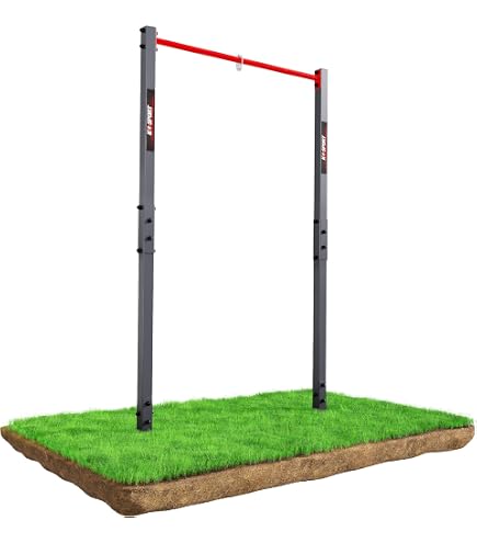 Barre De Traction Autoportante Czyurachel – 133 X 116 Cm, Charge Max 200 Kg, Hauteur Réglable 1,75-2,3 M – Acier Carbone, Pour Intérieur/extérieur