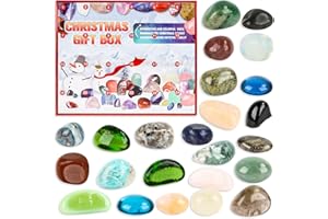 Encuryna Kalendarz adwentowy 2024 dla dzieci, 24 dni, ruda, Boże Narodzenie, kalendarz adwentowy, niespodzianka, naturalne kamienie szlachetne, najlepszy prezent dla chłopców, dziewcząt i entuzjastów
