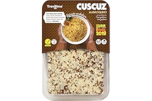 Trevijano Cuscús Marroqui con verduras 1 paquete - 10 oz | Vegano | Sin sal añadida - Sin aditivos Vegetales deshidratados | precocidos | sin OMG
