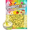 Sweetzone Apple & Custard Hearts - 1kg Bag of Sweets - Irresistible Chewy Sweets and Gummy Sweets - Experience the Mouthwatering Feel of Fruity Jelly Sweets - Halal Sweets for All Age