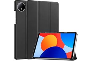 Fitudoos Funda Compatible con Xiaomi Redmi Pad SE 4G 8.7 Pulgada,Delgada y Ligera con Soporte,Función de Auto-Reposo/Activación,Negro.