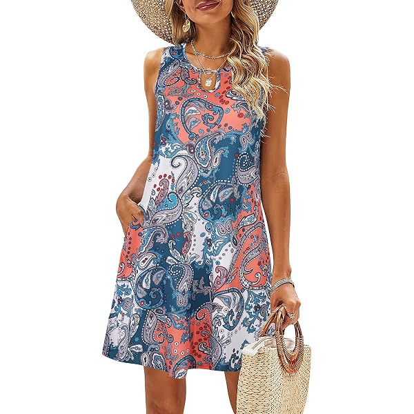 Damen Sommerkleid Mit Kalter Schulter – Leicht & Lässig Mit Blumenprint Und Taschen
