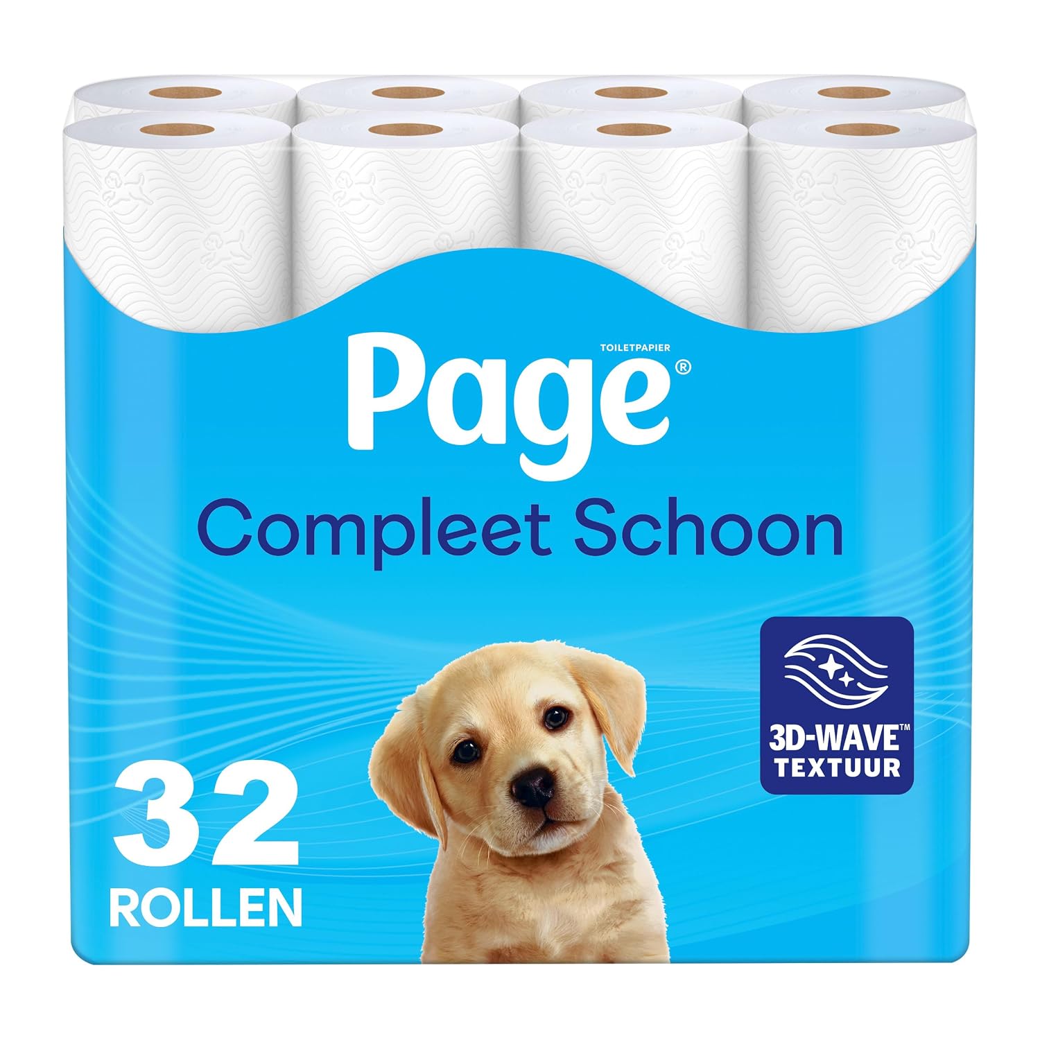 Page toiletpapier - Compleet Schoon wc papier - 32 rollen - met een vleugje katoen - Zacht en sterk - FSC Gecertificeerd - 3D Wave™-textuur -Voordeelverpakking toiletpapier