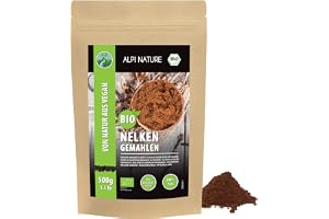 Alpi Nature Kryddnejlikor Malen BIO 500g, Kryddnejlikpulver, Malda Kryddnejlikor för Matlagning