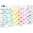 Calendrier Mural 2025-2026 XXL 97x70cm - Planificateur Annuel Poster Paysage